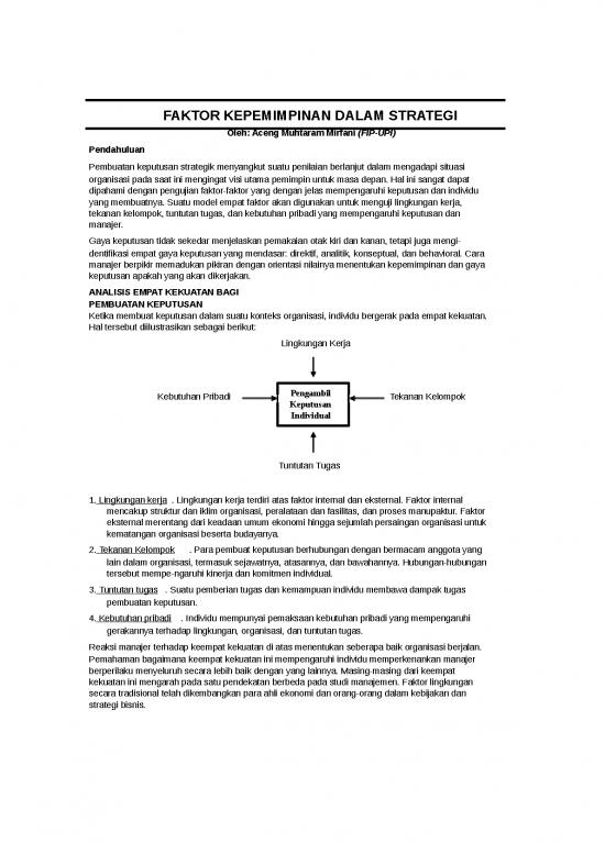 picture Faktor Kepemimpinan Dalam Strategi | Ilmu Kependidikan